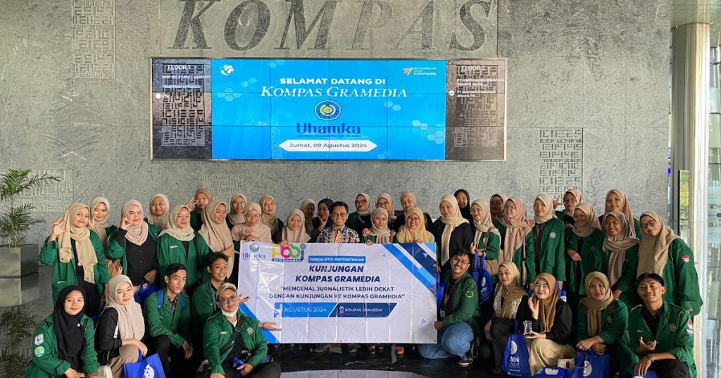 Bangun Kompetensi Jurnalistik, Mahasiswa PBSI FKIP Uhamka Laksanakan Kunjungan Media ke Menara Kompas Gramedia