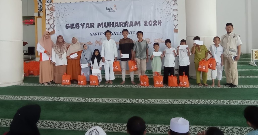 Semangat Kemerdekaan Berdayakan Anak Yatim Piatu, Lazismu Uhamka Gelar Santunan Gebyar Muharram 2024